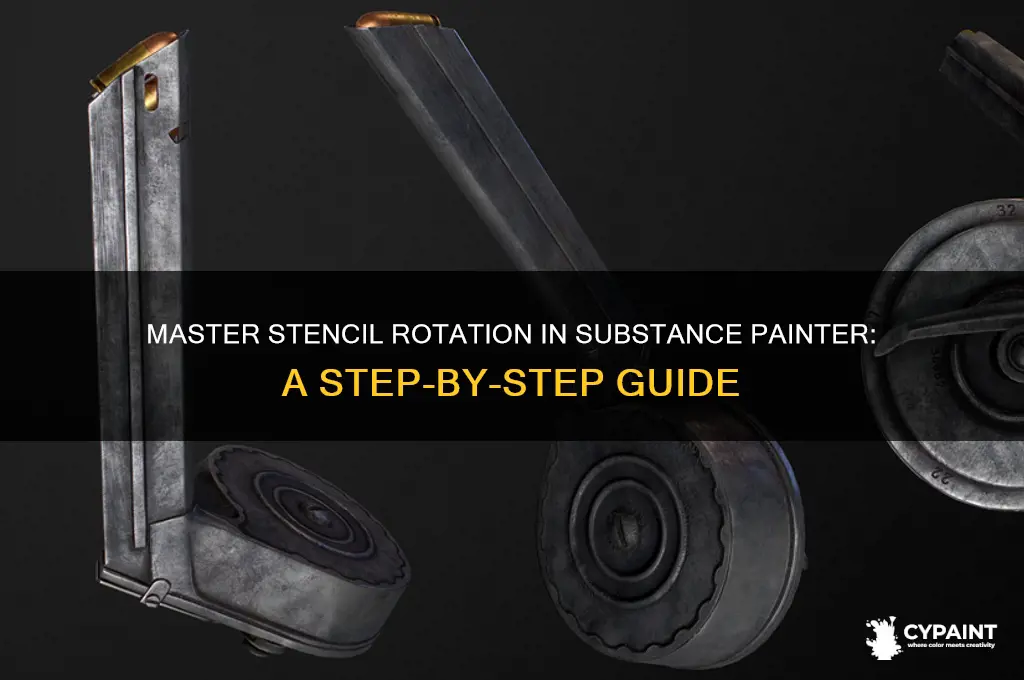 how to rotate my stencil in substance painter