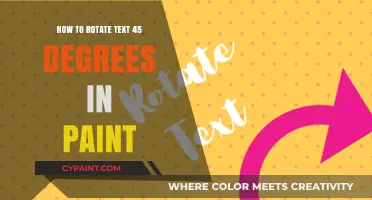 Rotate Text 45 Degrees in Paint: Easy Step-by-Step Guide