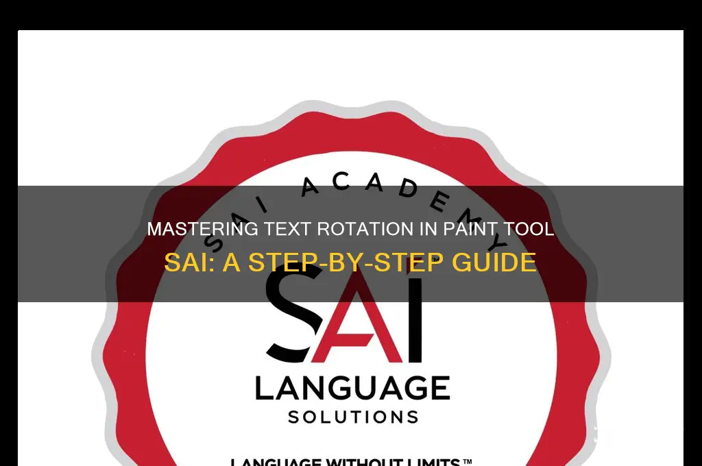 how to rotate text in paint tool sai