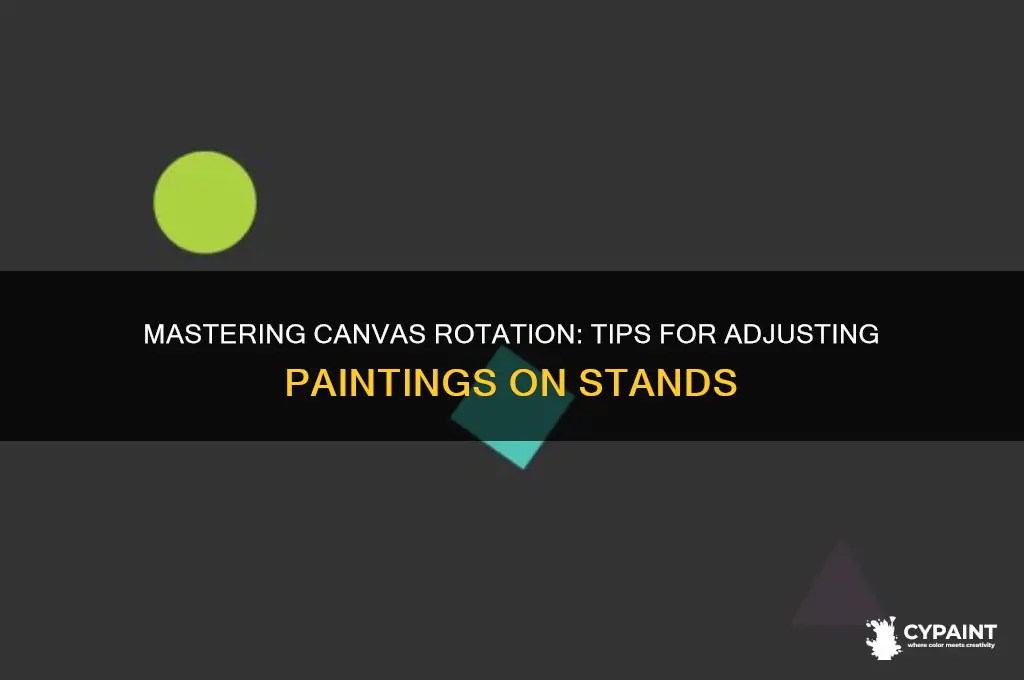 how to rotate your painting when its on a stand