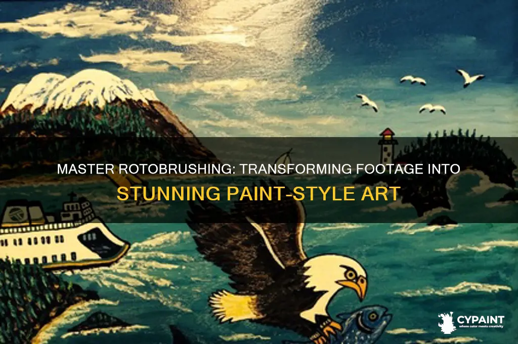 how to rotobrush and turn into paint
