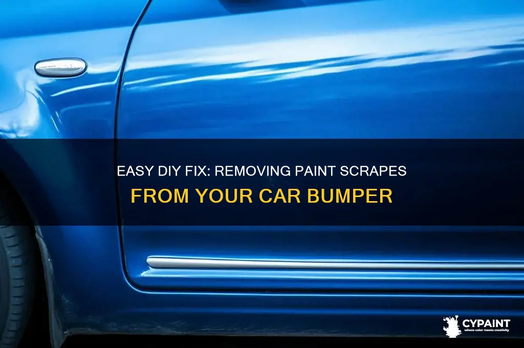 how to rub out paint scrape on bumper