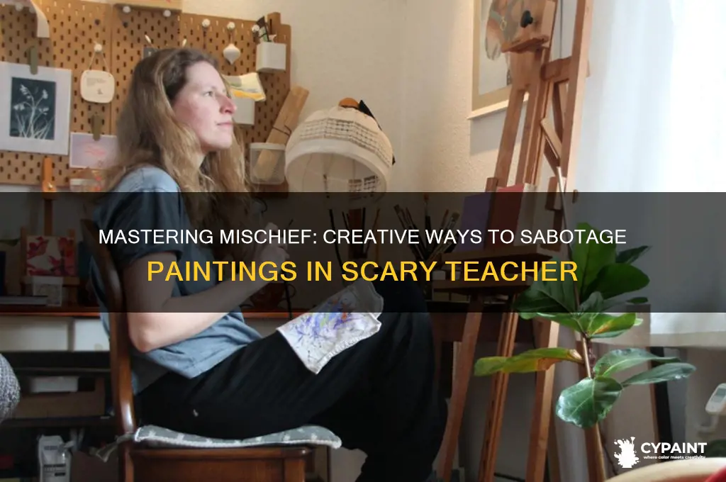 how to ruin the painting in scary teacher