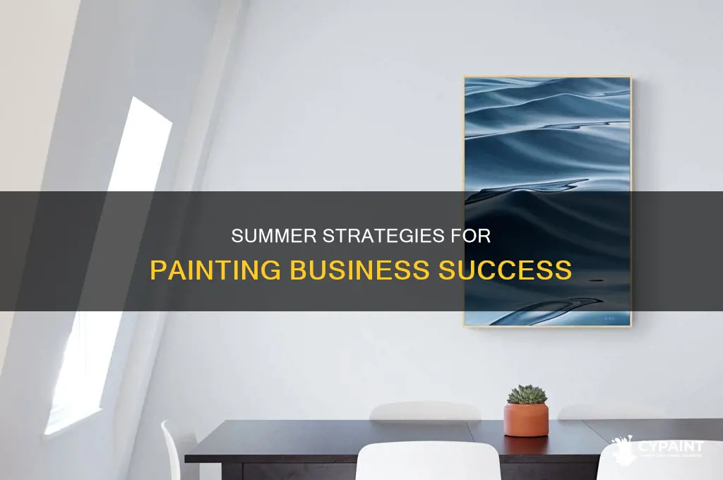 how to run a painting business during the summer
