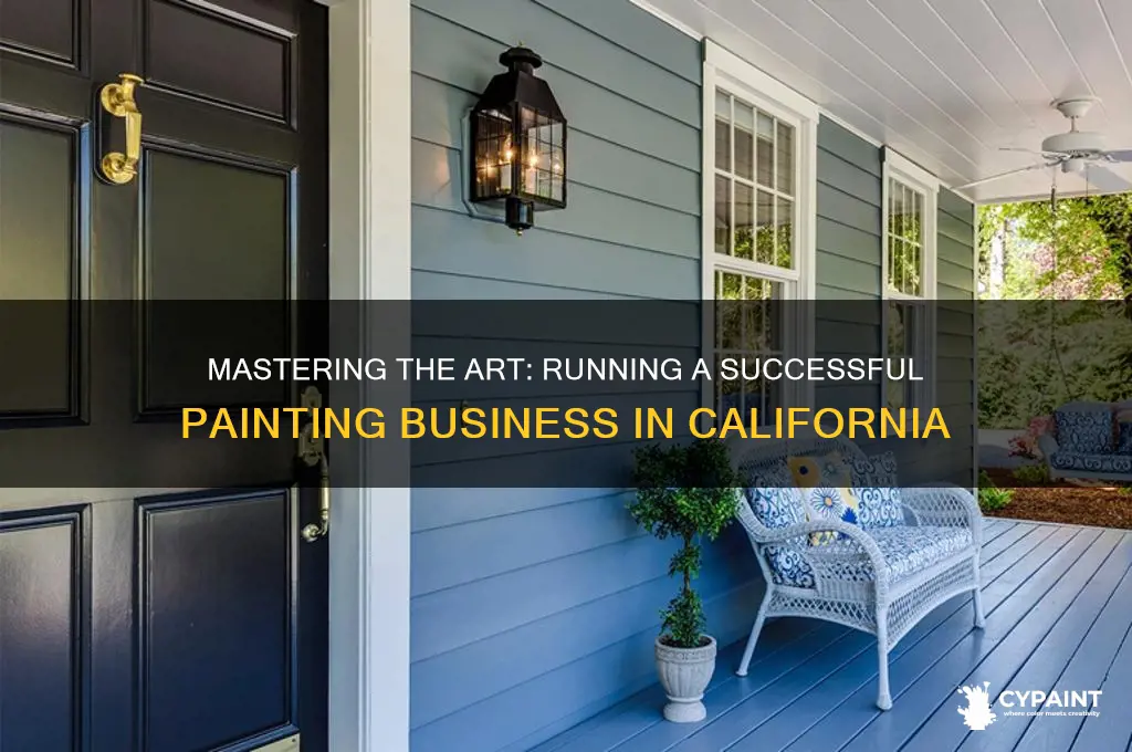 how to run a painting business in california