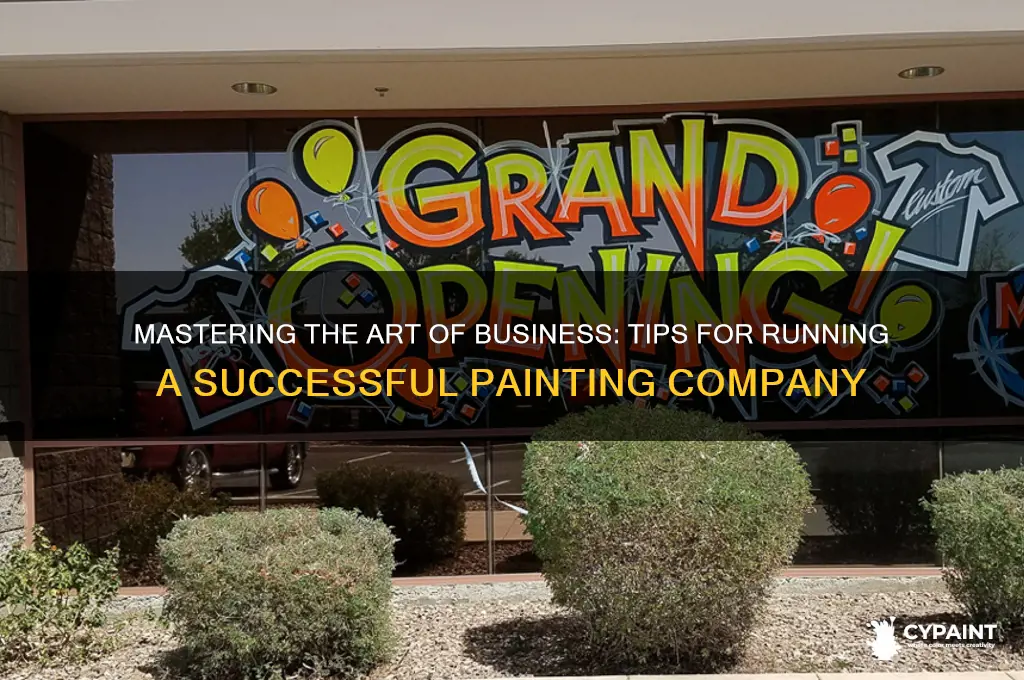 how to run a successful painting company