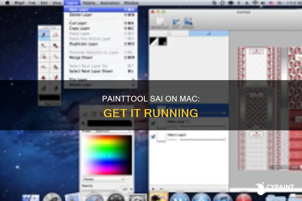 how to run paint too sai on mac os