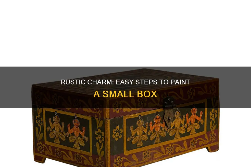 how to rustic paint a small box