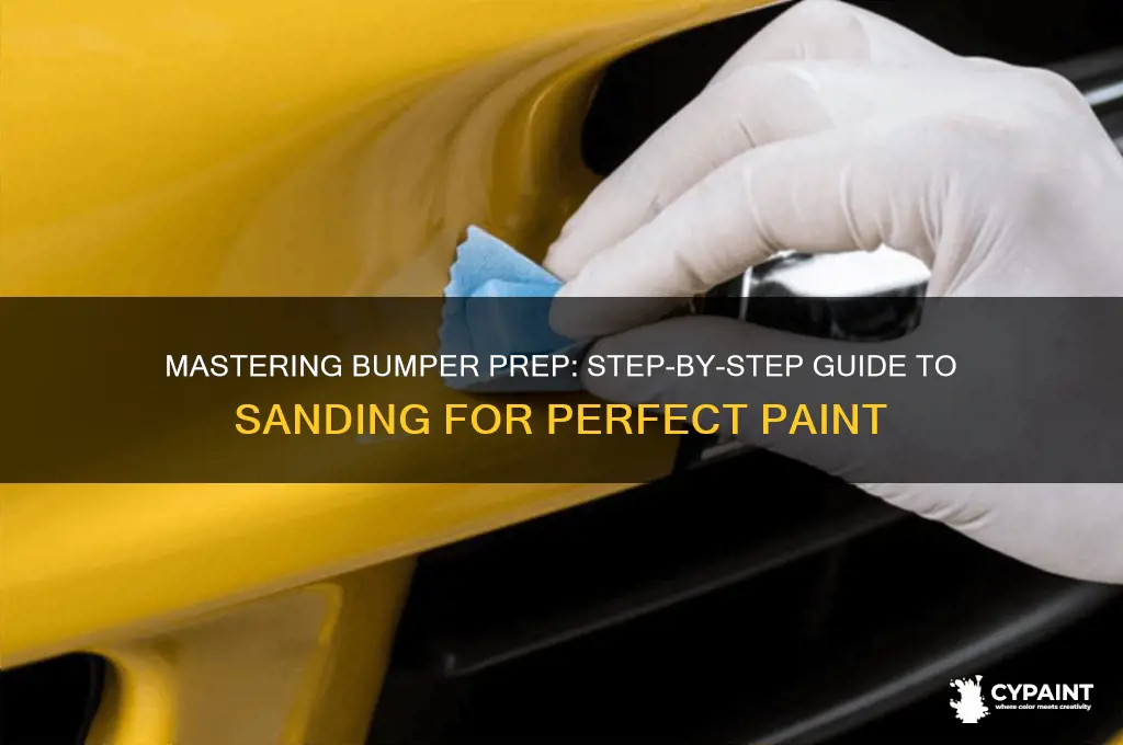 how to sad down bumper for painting