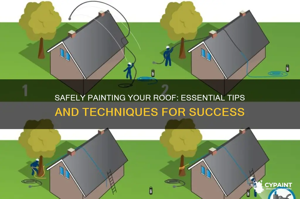 how to safely paint on a roof