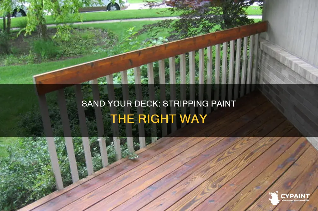 how to sand a deck that has been painted