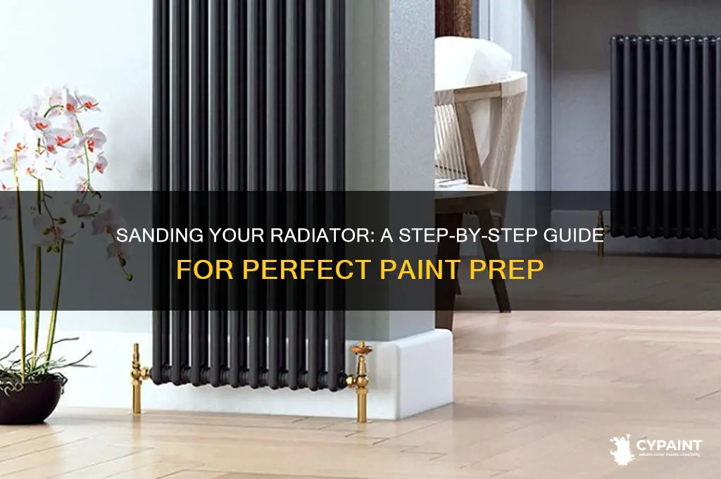 how to sand a radiator for painting