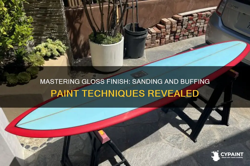 how to sand and buff paint to a gloss finish