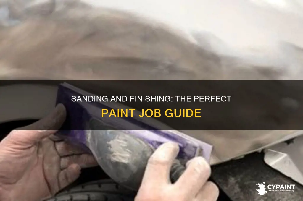 how to sand and finish a fresh paint job
