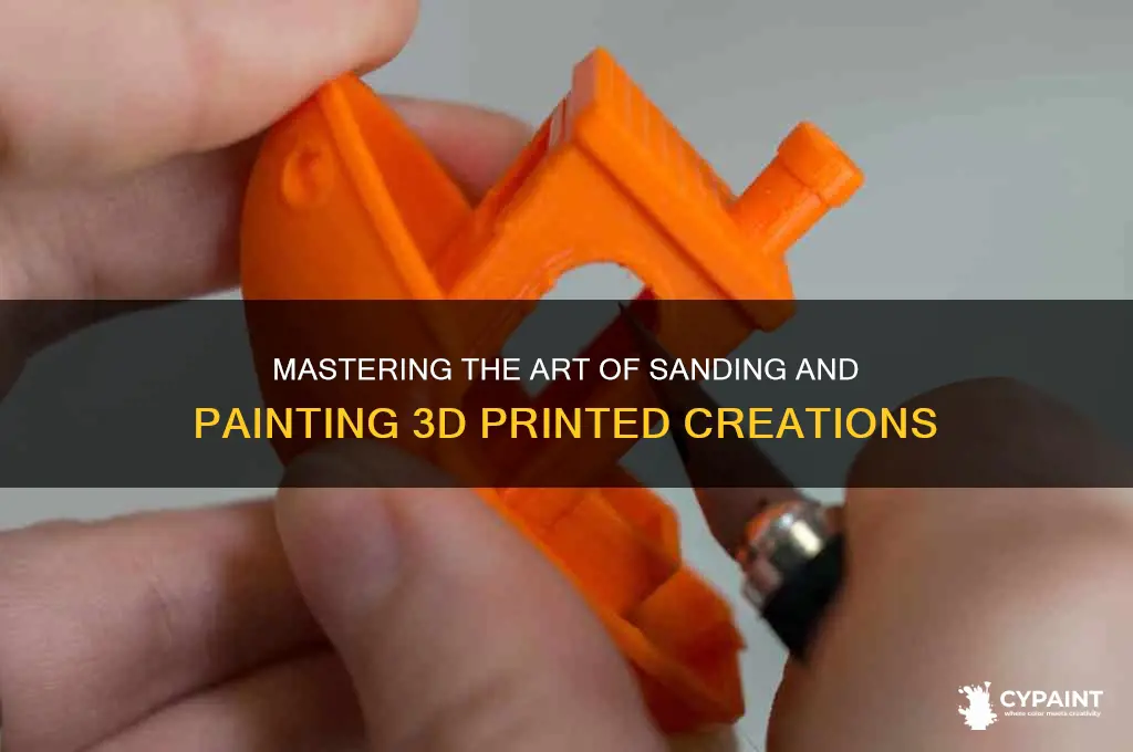 how to sand and paint 3d printed things