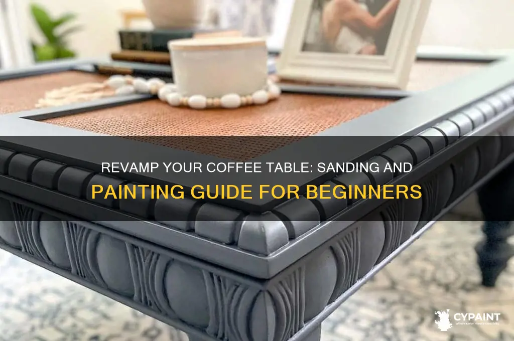how to sand and paint a coffee table
