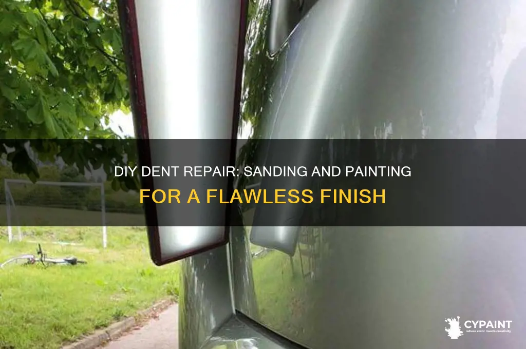 how to sand and paint a dent