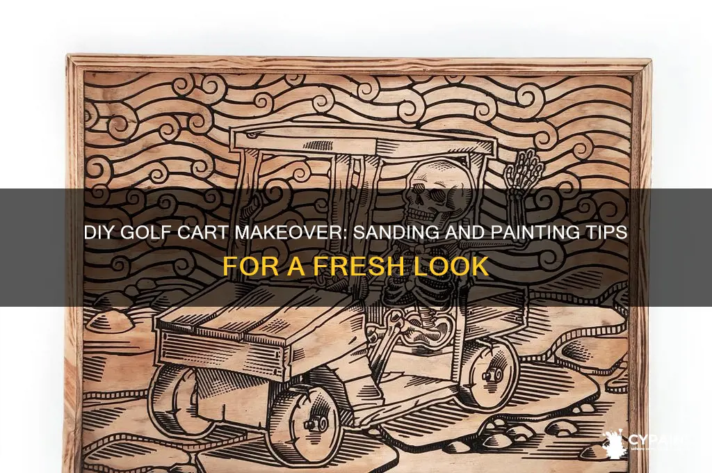 how to sand and paint a golf cart
