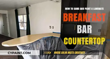 Transform Your Laminate Breakfast Bar: Sanding and Painting Guide