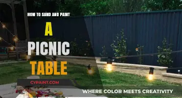 Revamp Your Outdoor Space: Sanding and Painting a Picnic Table