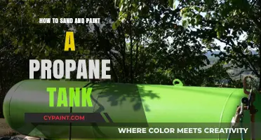 DIY Propane Tank Makeover: Sanding and Painting Guide