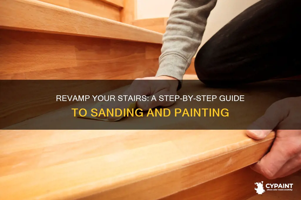 how to sand and paint a staircase