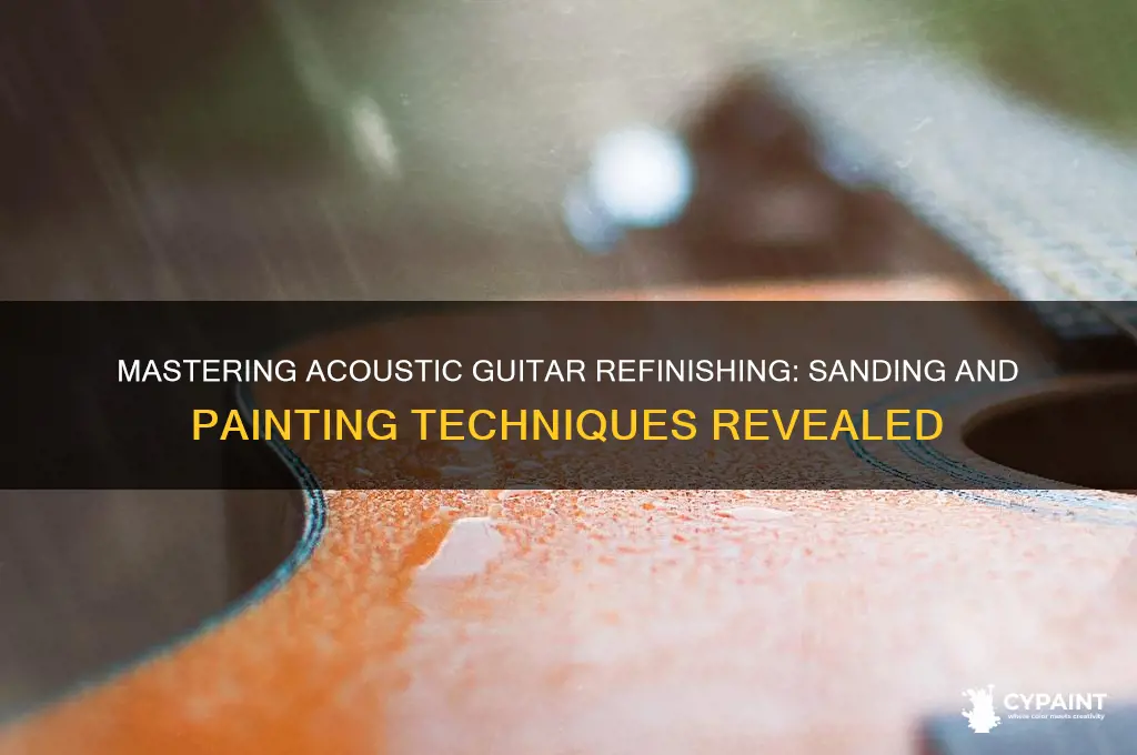 how to sand and paint an acoustic guitar