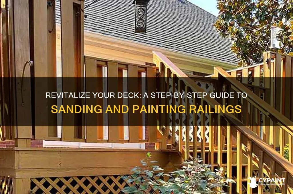 how to sand and paint deck railings
