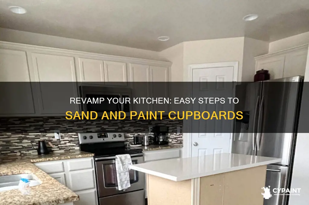 how to sand and paint kitchen cupboards