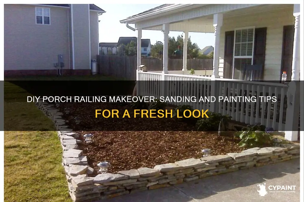 how to sand and paint porch railing