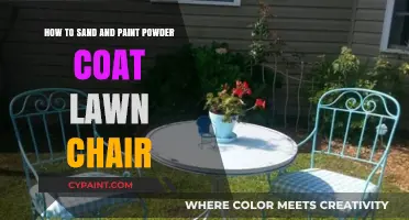 Transforming Lawn Chairs: Sanding and Painting Powder Coats