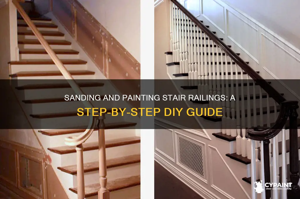 how to sand and paint stair railing
