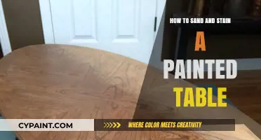 Revive Your Painted Table: Sanding and Staining Techniques for a Fresh Look