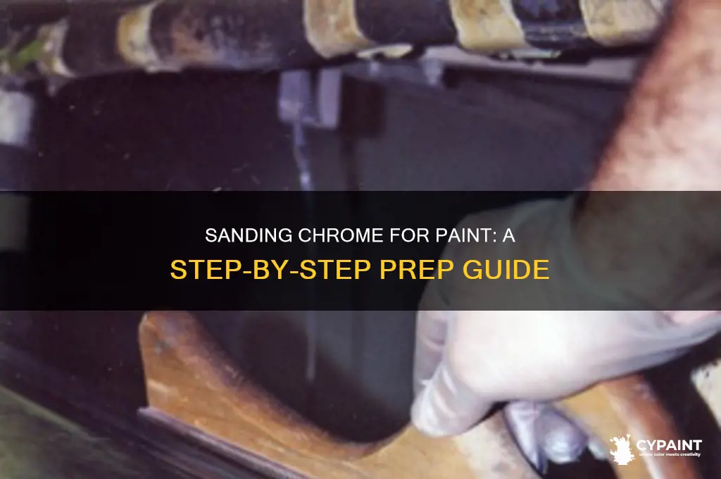 how to sand down chrome before painting