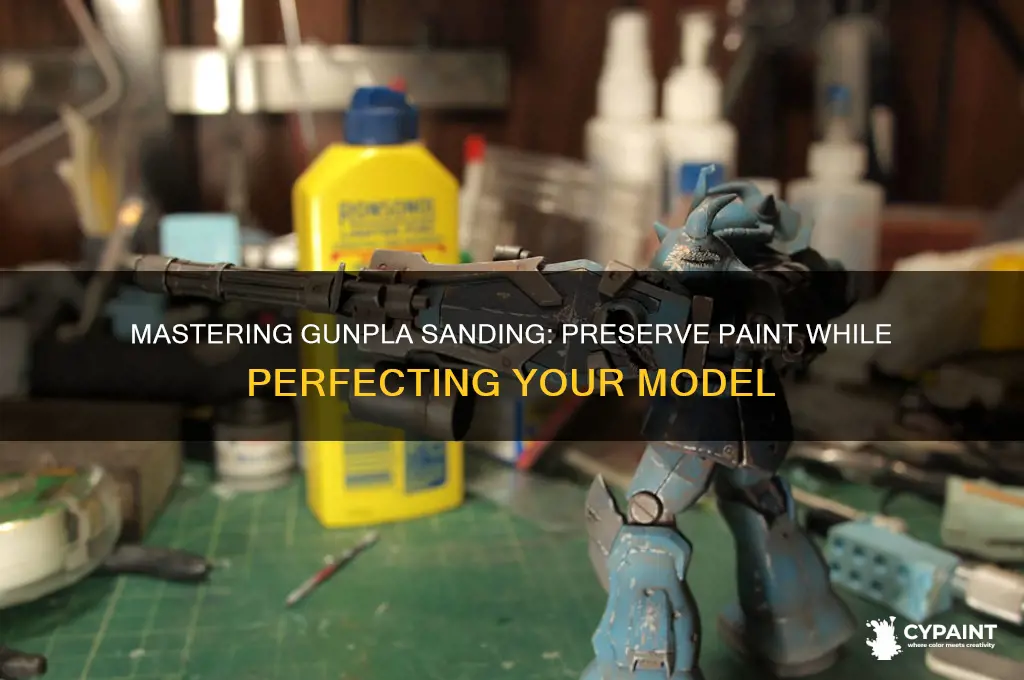 how to sand gunpla without ruining the paint