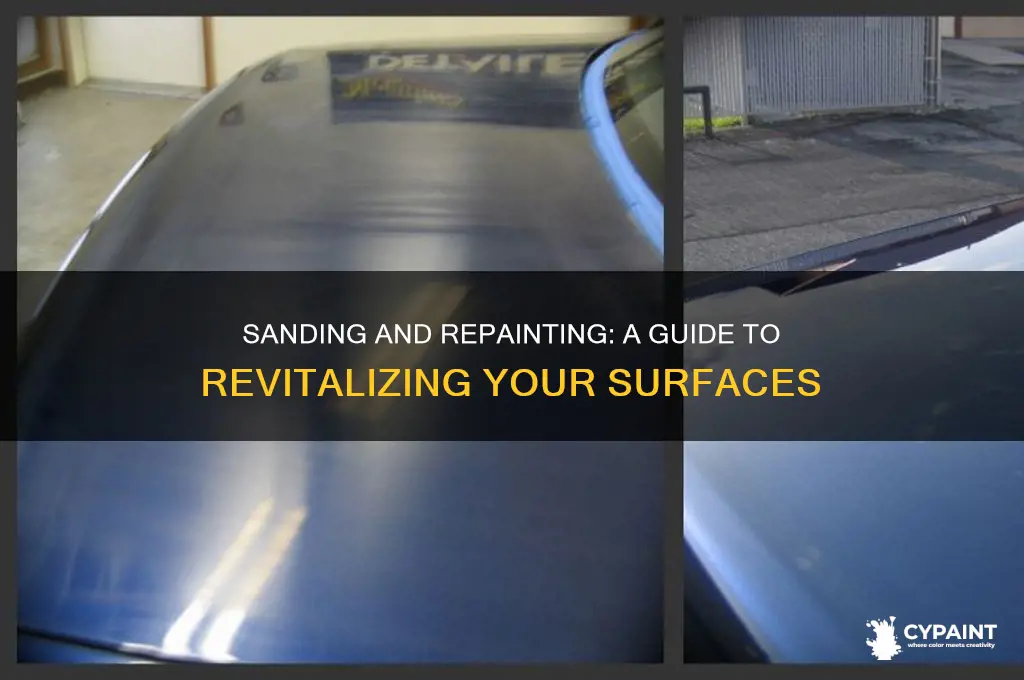 how to sand off paint and add new paint