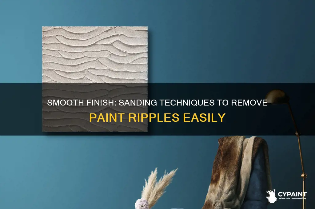 how to sand off ripples on stray paint