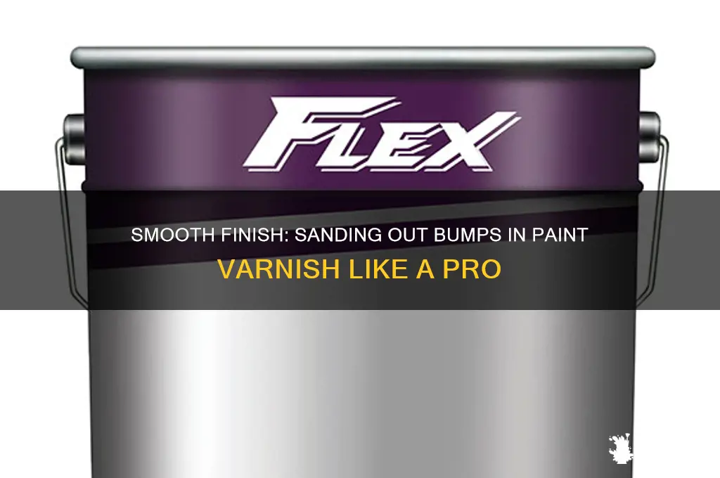 how to sand out bumps in paint varnish
