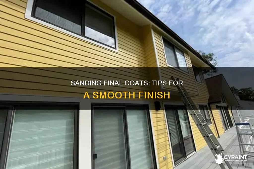 how to sand paint on final coat without damaging