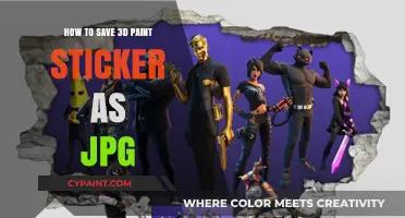 Saving 3D Paint Stickers as JPG: A Quick & Easy Guide