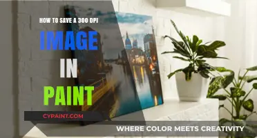 Saving High-Resolution Images in Paint: 300 DPI Guide