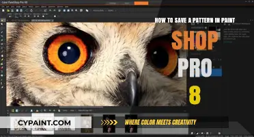 Save Patterns Easily in Paint Shop Pro 8: A Quick Guide
