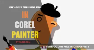 Corel Painter: Saving Transparent Images Easily