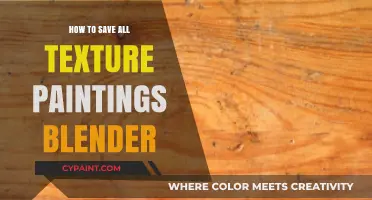 Mastering Blender: Save All Texture Paintings Efficiently and Easily