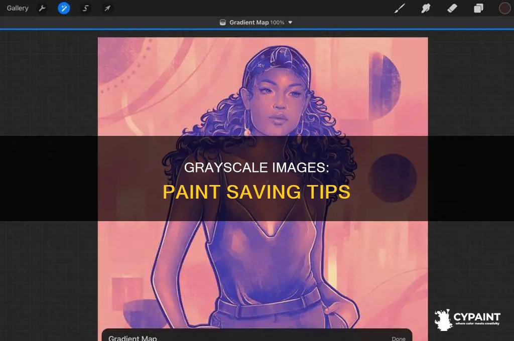 how to save an image in grayscale in paint