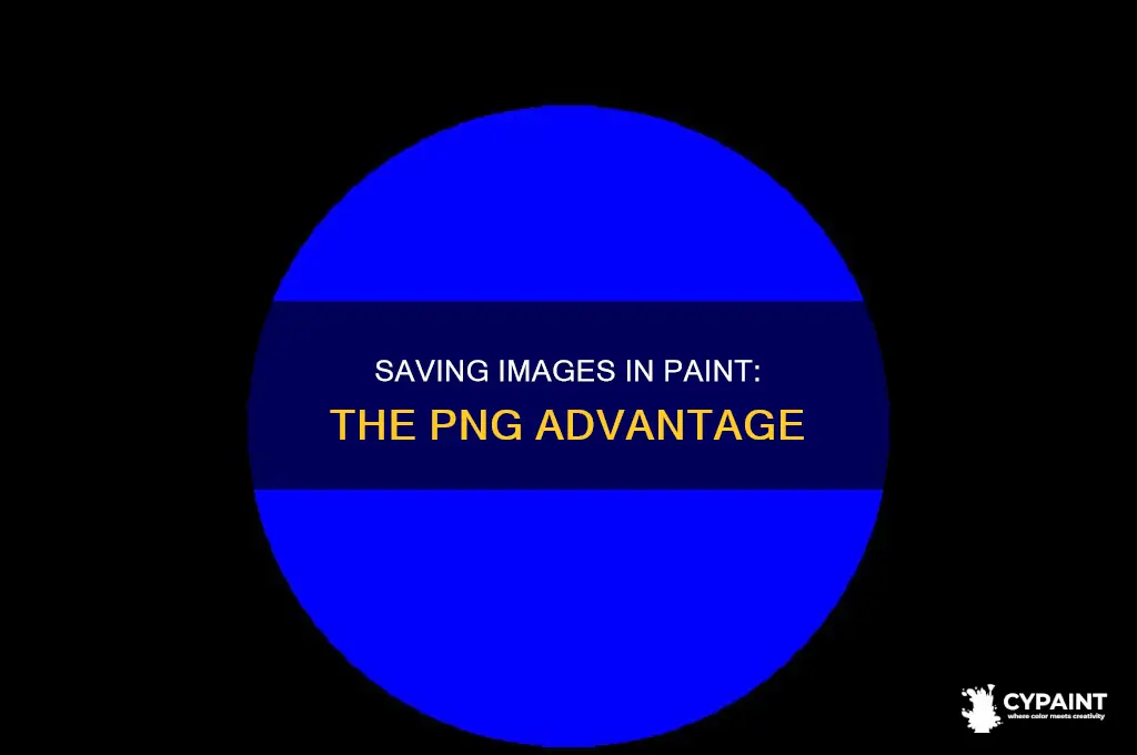 how to save an image in paint as png