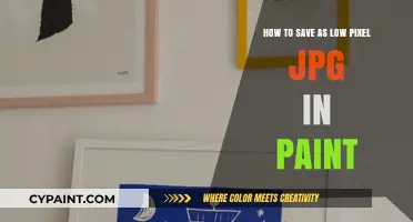Minimizing Pixels: Paint's Low-Res JPG Saving Guide
