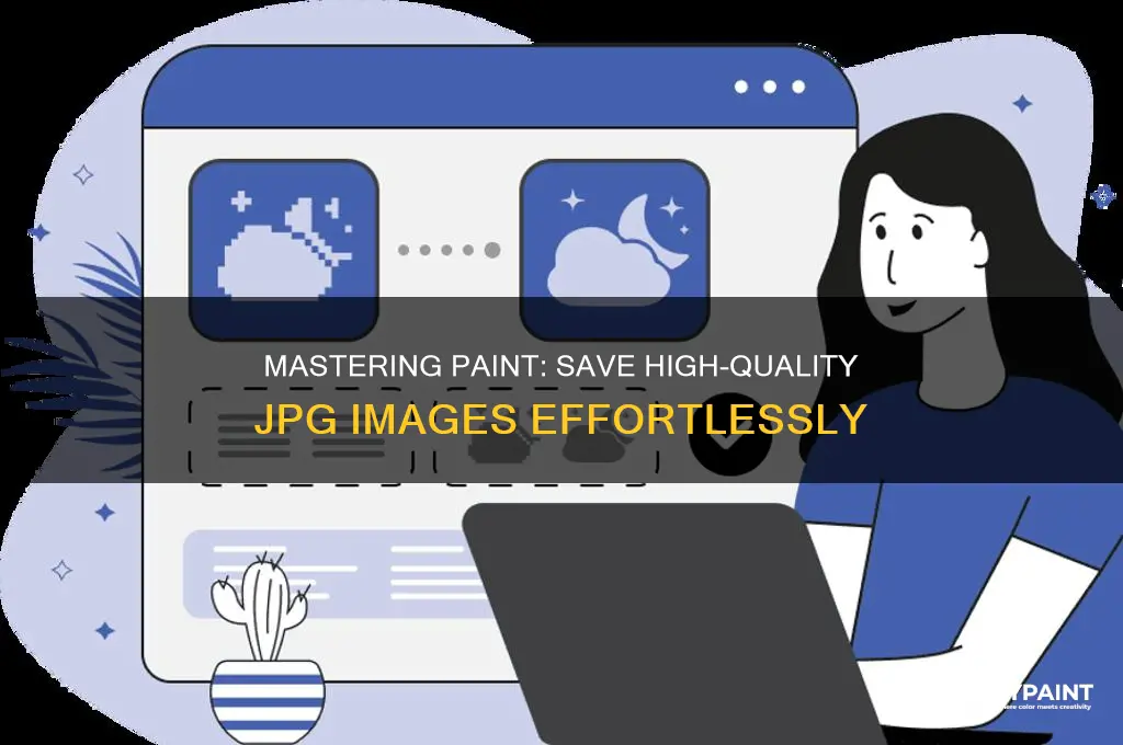 how to save high quality jpg in paint