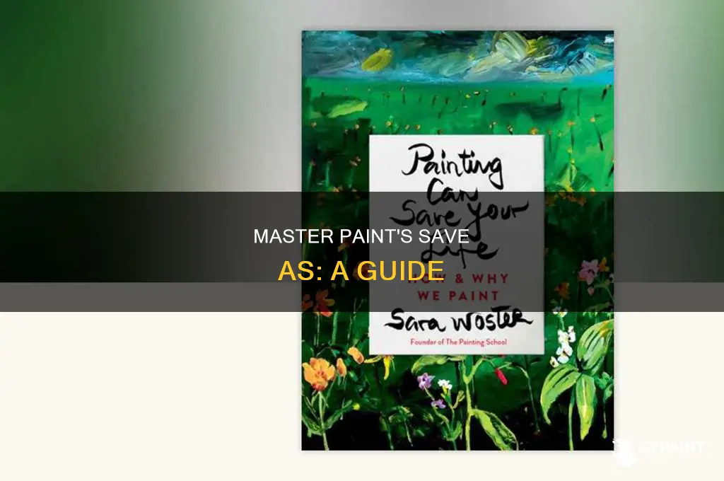 how to save only a specific thing on paint