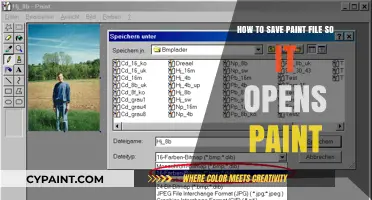 Saving Paint Files: A Guide to Opening with Paint